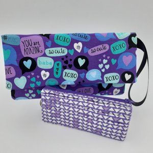 OXOX Purple Clutch Bag | Purple Custom Wallet